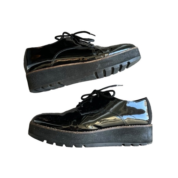 Eileen Fisher - Eddy Patent Leather Platform Oxford Sz 9 - Picture 7 of 11